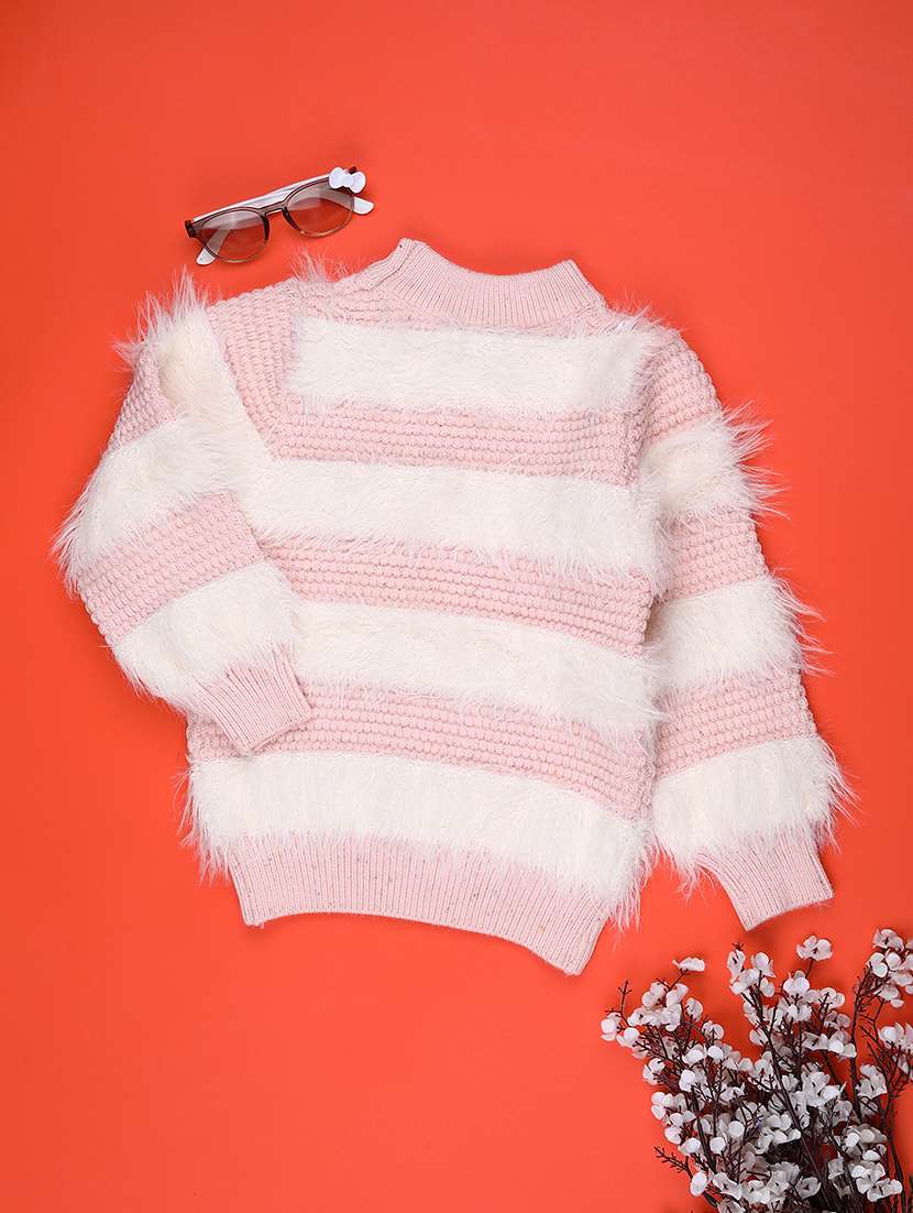 girls self designed long sleeve sweater - 22063522 -  Standard Image - 1