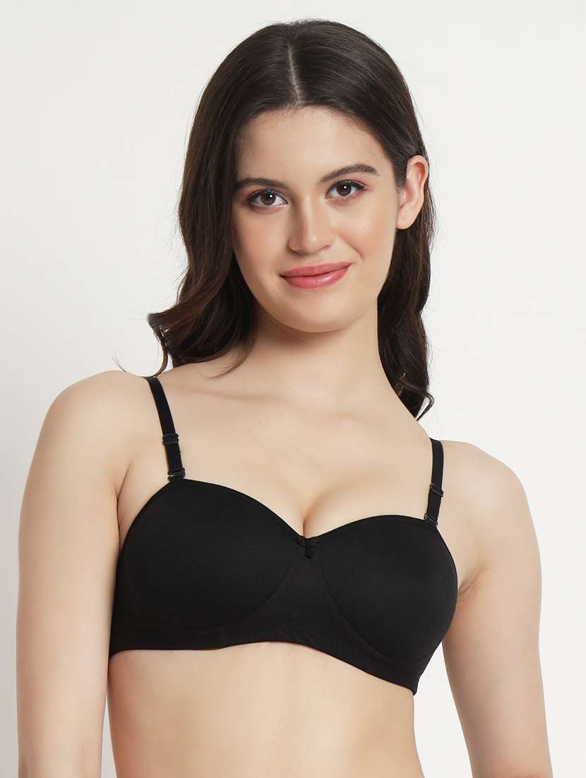 women pack of 3 solid lightly padded t-shirt bra - 22063561 -  Standard Image - 1