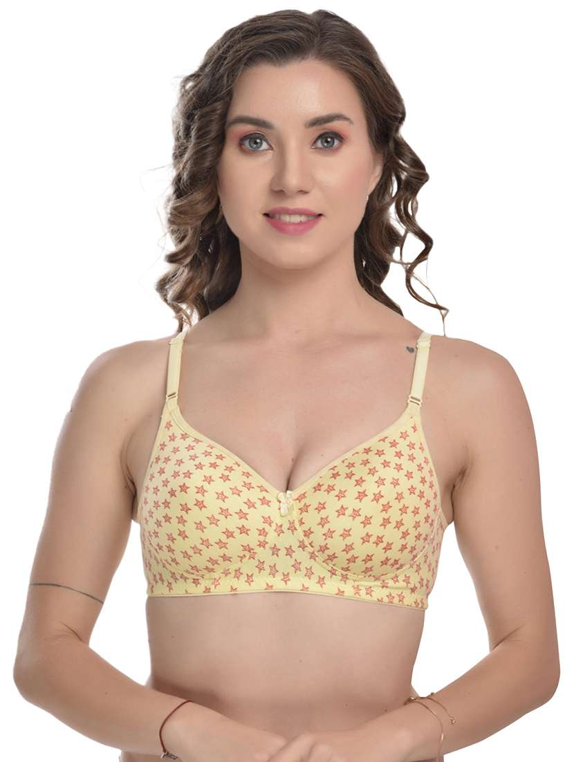 women pack of 3 printed lightly padded t-shirt bra - 22063573 -  Standard Image - 1