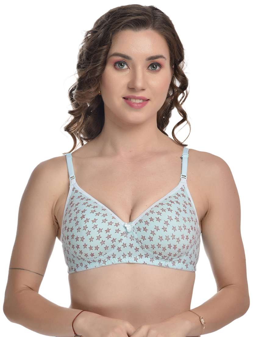 women pack of 3 printed lightly padded t-shirt bra - 22063573 -  Standard Image - 4