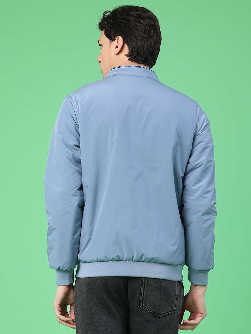 men solid long sleeve reversible bomber jacket - 22063667 -  Standard Image - 4