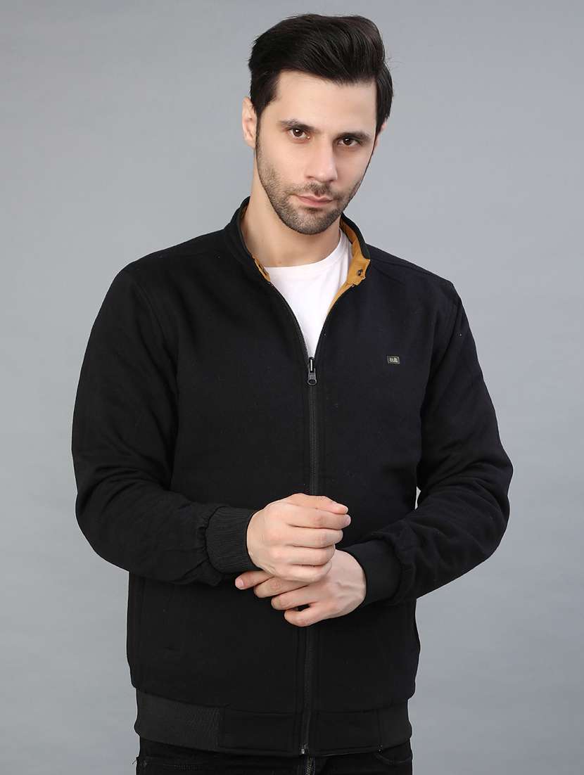 men solid long sleeve reversible bomber jacket - 22063668 -  Standard Image - 1