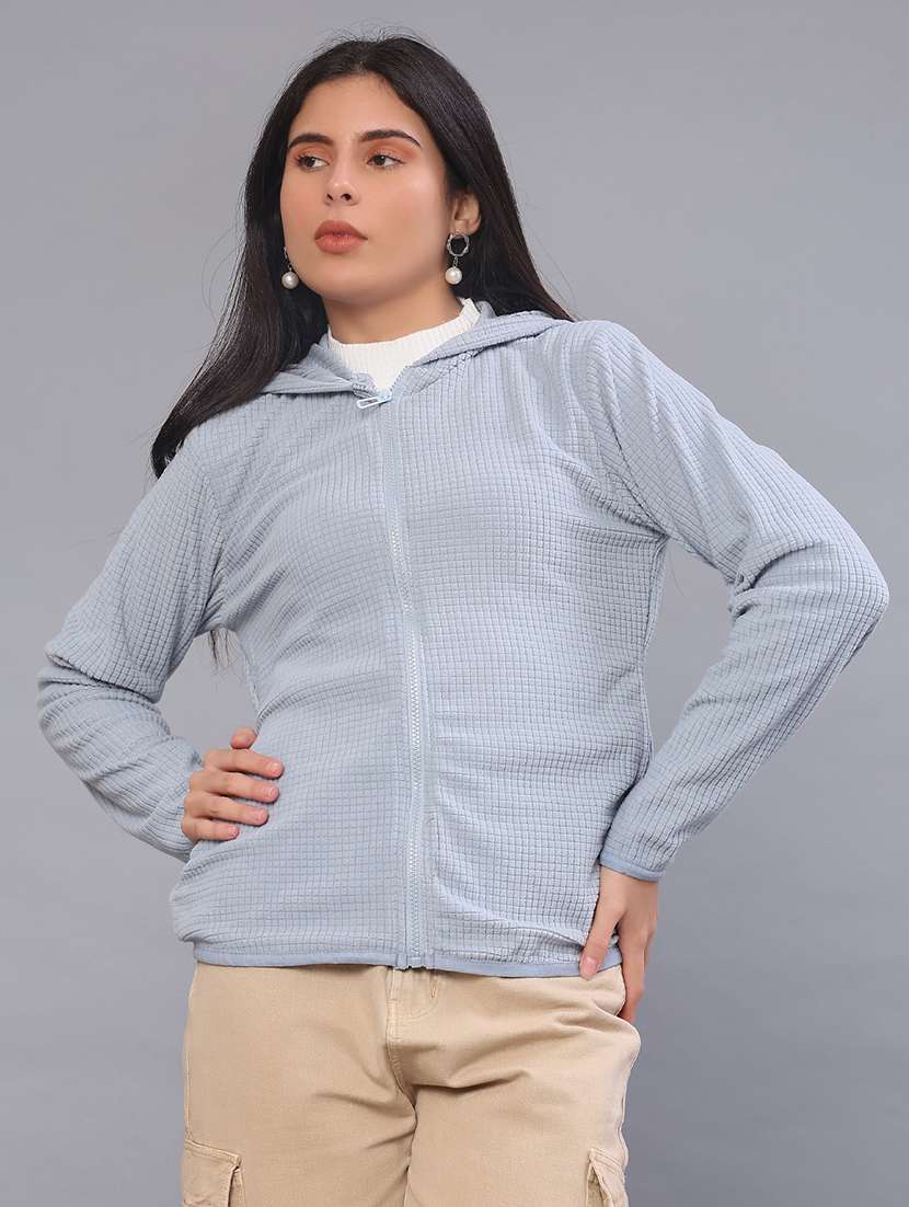 women self design long sleeve sweatshirt - 22063755 -  Standard Image - 1