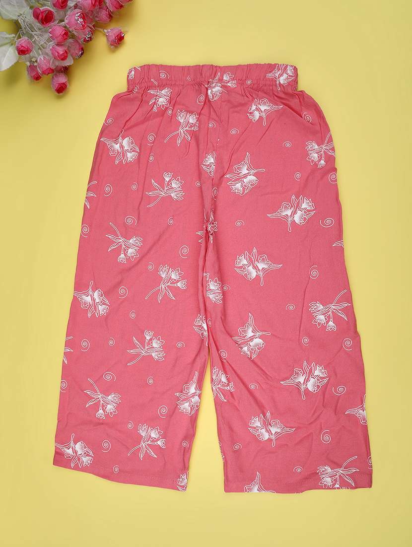 girls printed mid rise palazzo - 22063756 -  Standard Image - 1