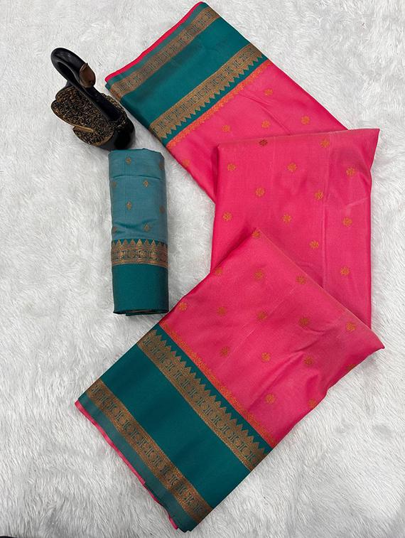 multi colored silk banarasi saree with blouse - 22063855 - Standard Image - 1