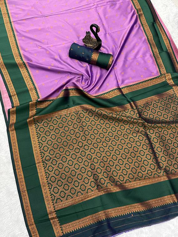 multi colored silk banarasi saree with blouse - 22063857 - Standard Image - 4