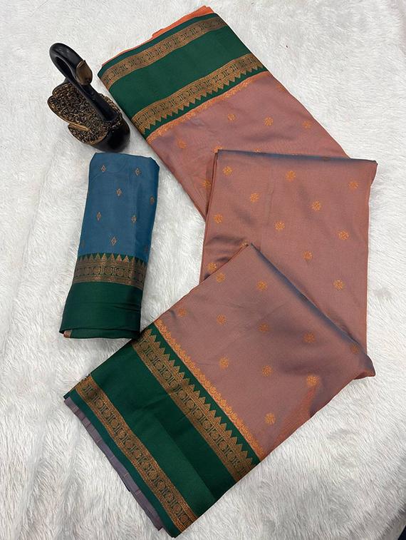 multi colored silk banarasi saree with blouse - 22063859 - Standard Image - 1