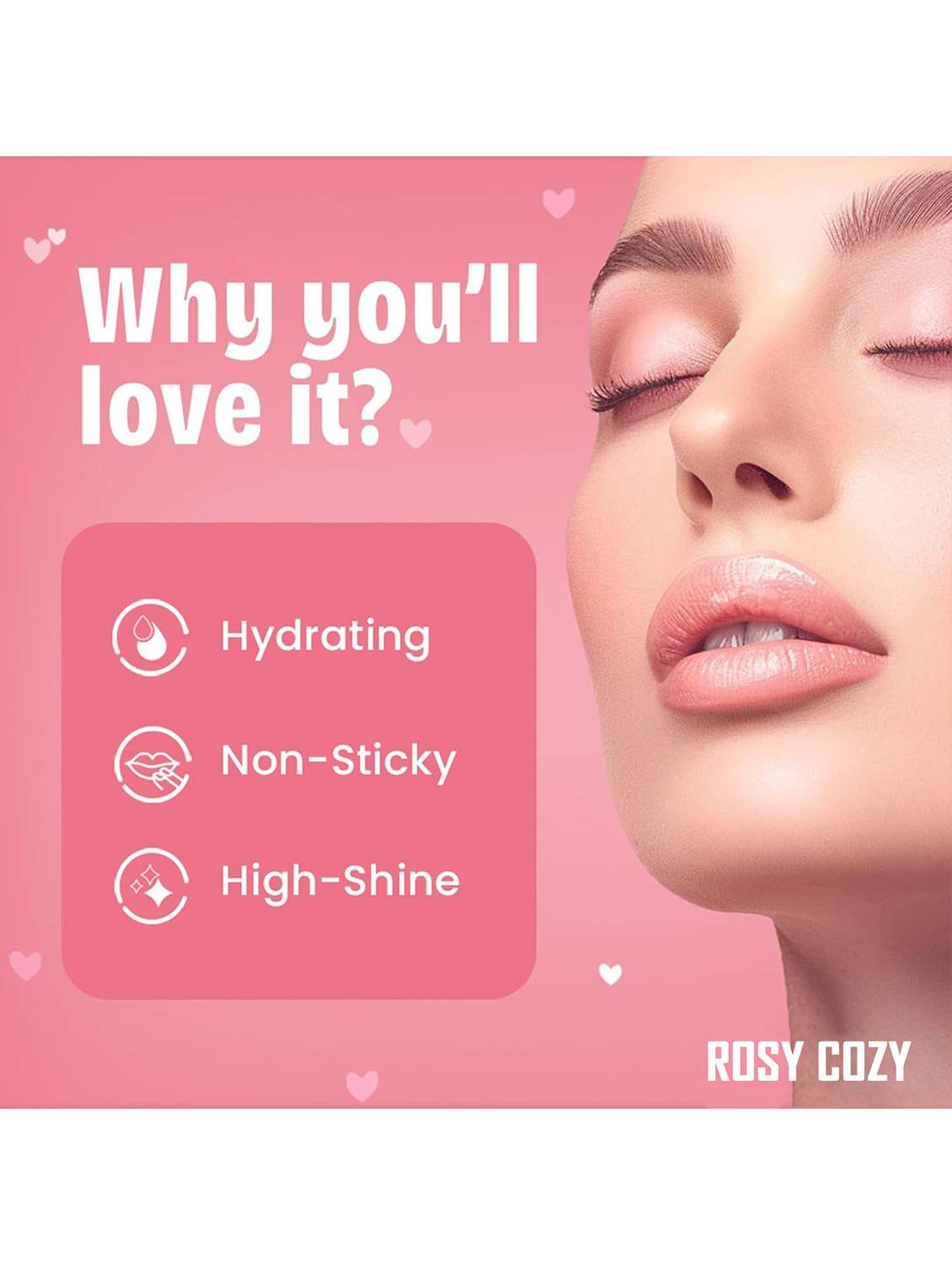 rosy cozy high shine gloosy lip gloss - 22063874 -  Standard Image - 1