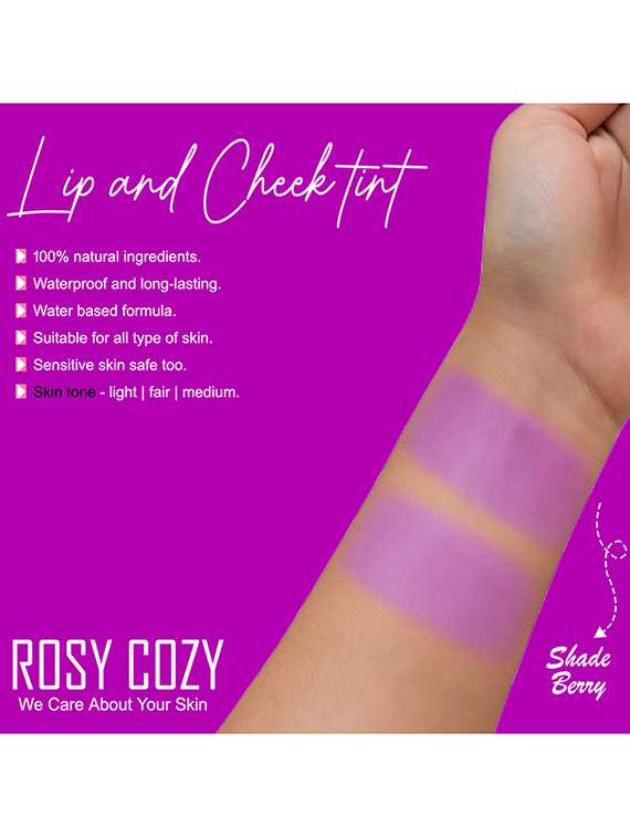 berry lip & cheek tint all natural - 22063892 -  Standard Image - 1