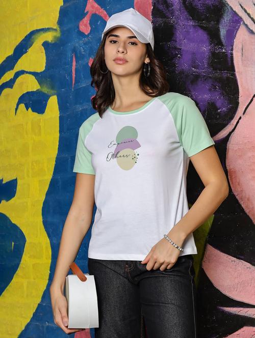 women printed short sleeve regular fiy t-shirt - 22063893 - Standard Image - 0