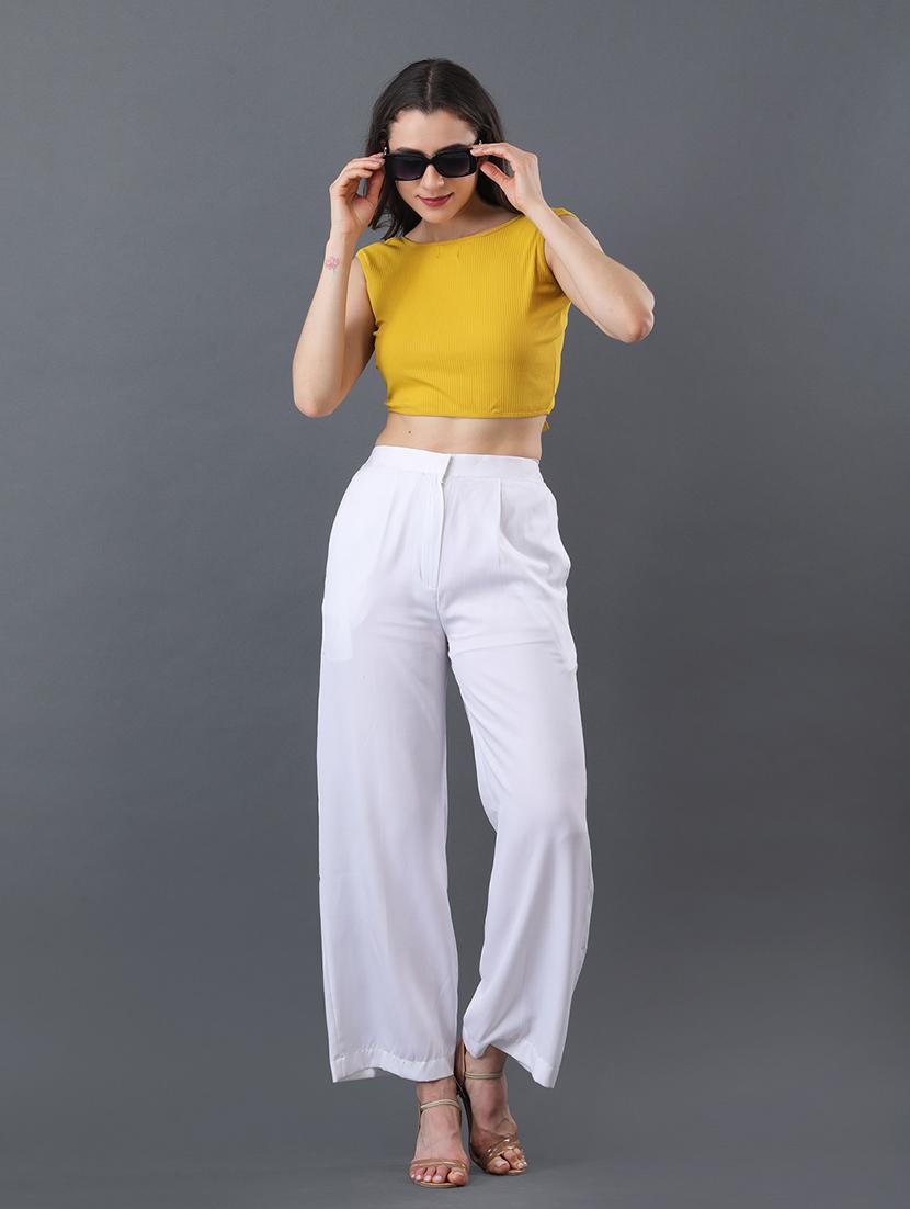women solid sleeveless backless crop top - 22064151 - Standard Image - 4