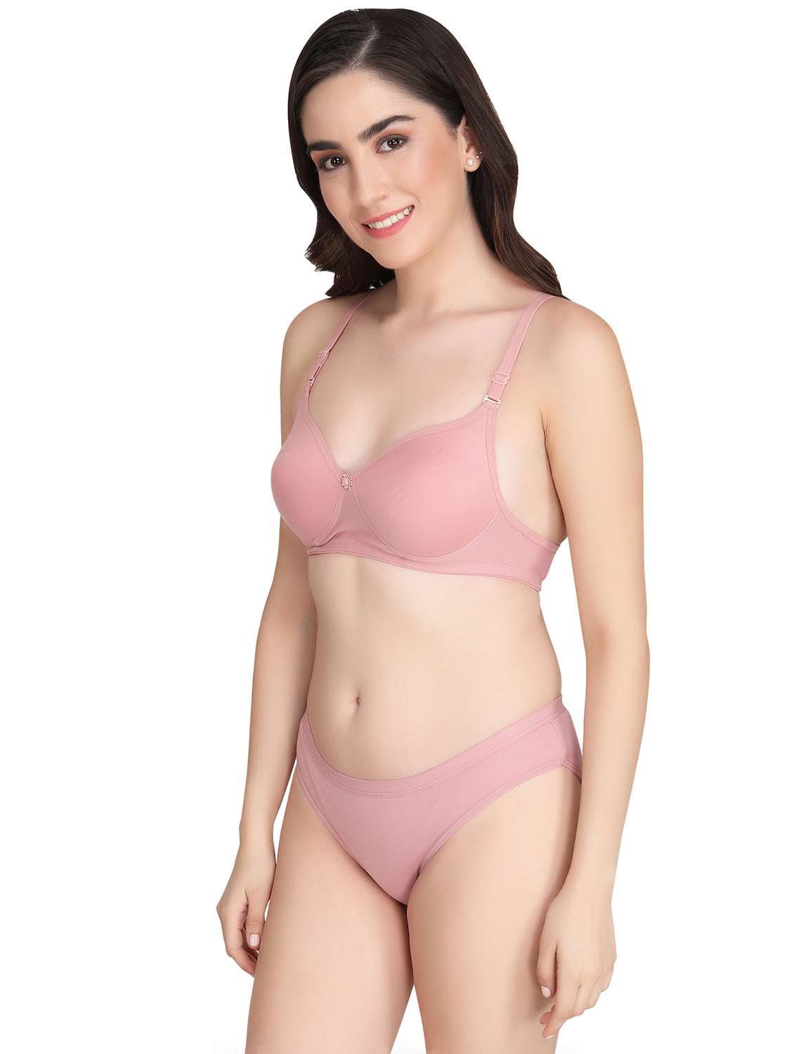 women pack of 6 solid bra and panty set - 22064196 -  Standard Image - 1