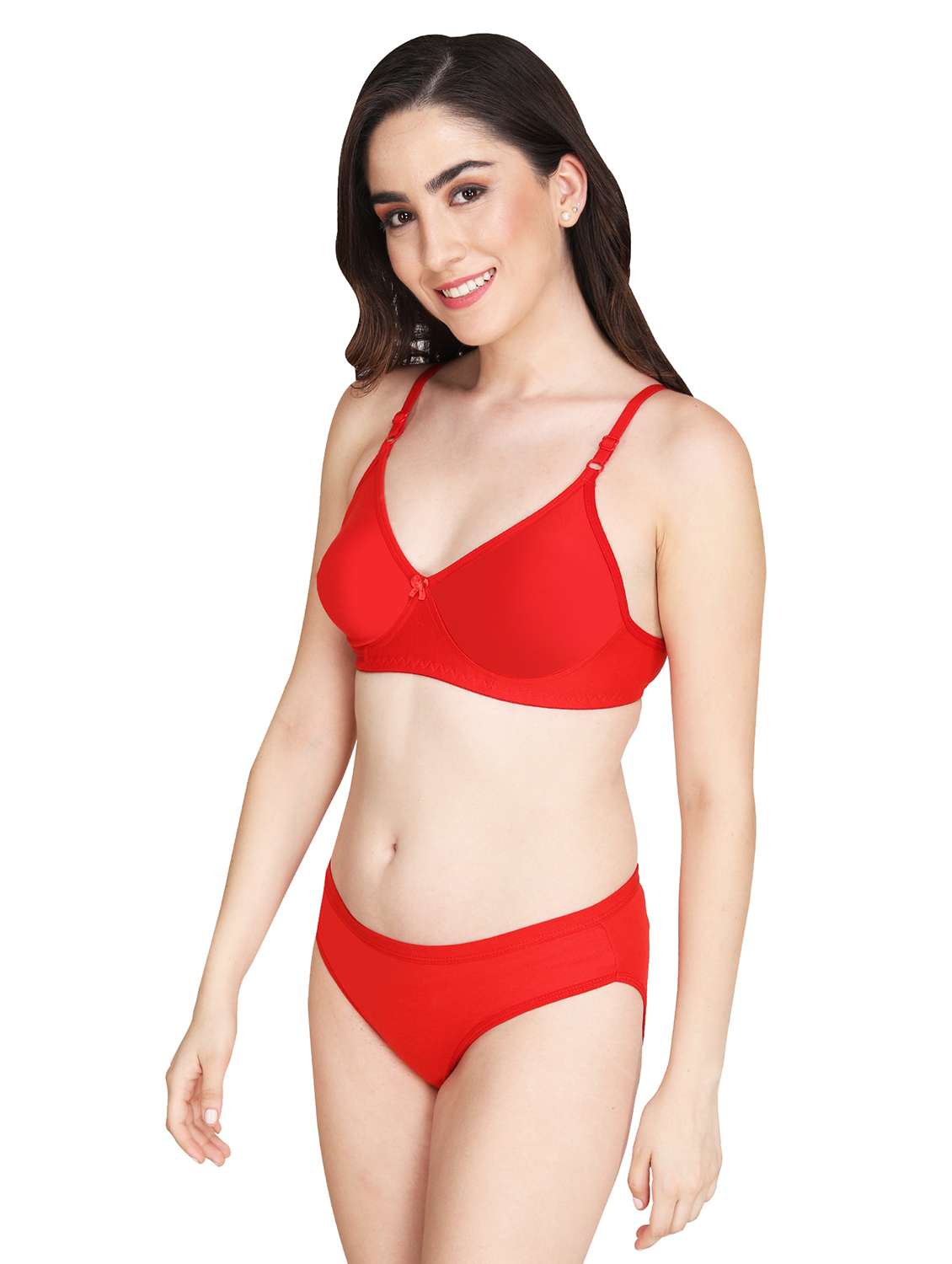 women pack of 6 solid bra and panty set - 22064797 -  Standard Image - 1