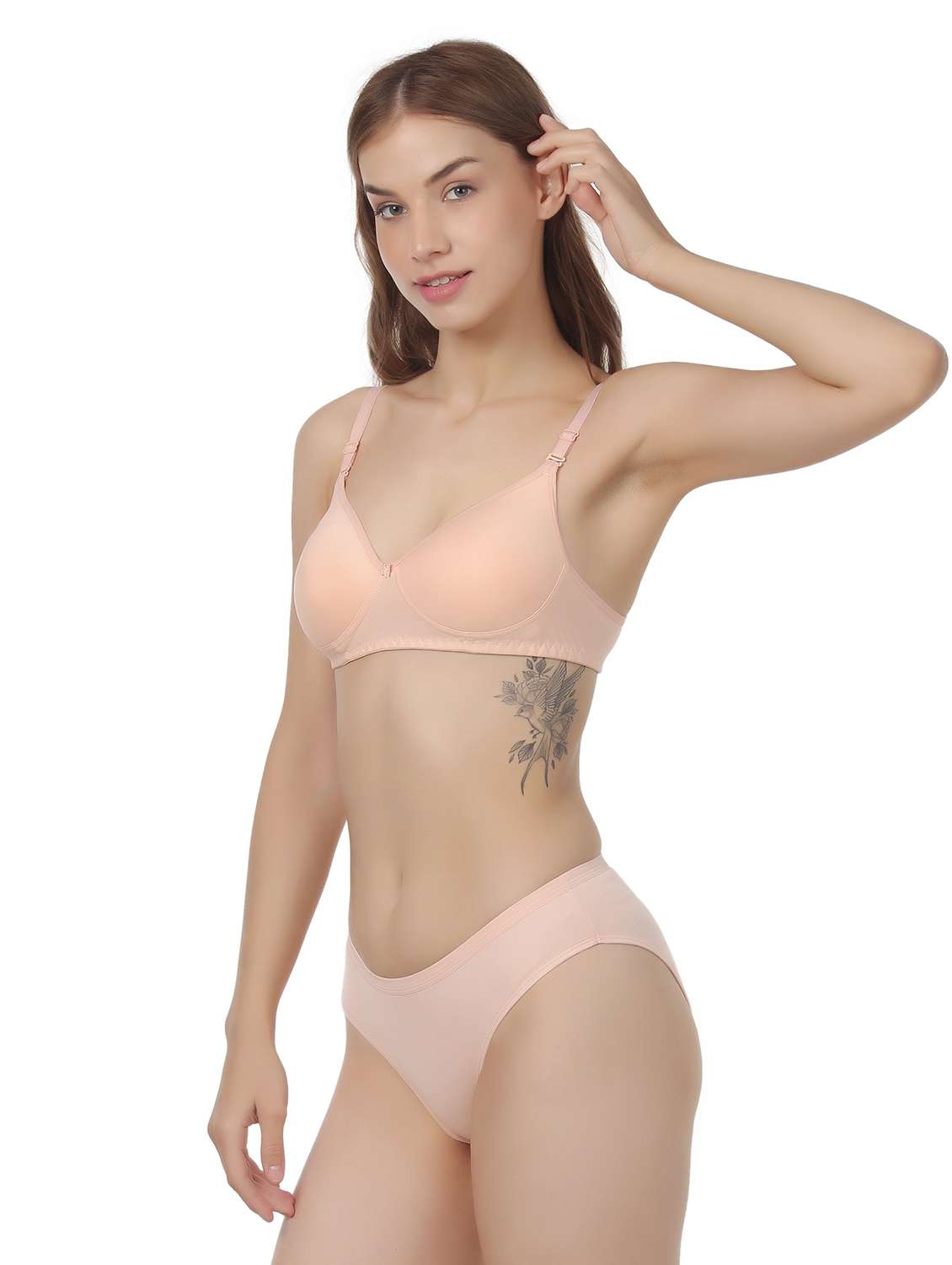 women pack of 6 solid bra and panty set - 22064802 -  Standard Image - 1