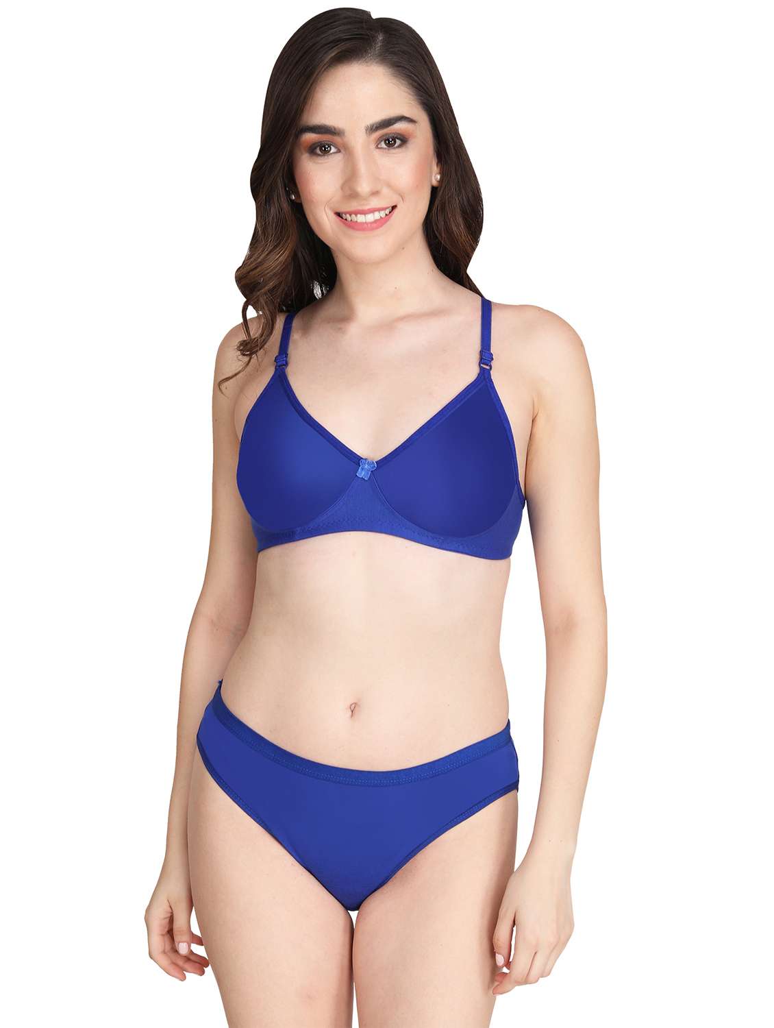 women pack of 4 solid bra and panty set - 22064924 -  Standard Image - 1