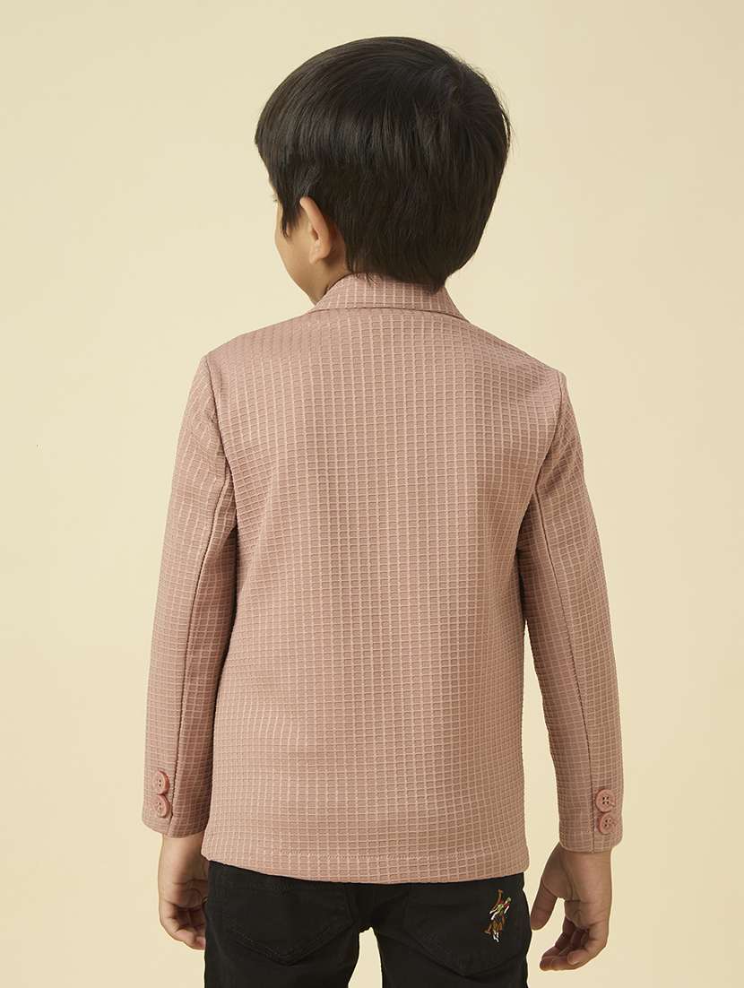 boys solid long sleeve blazer with printed t-shirt - 22065401 -  Standard Image - 4