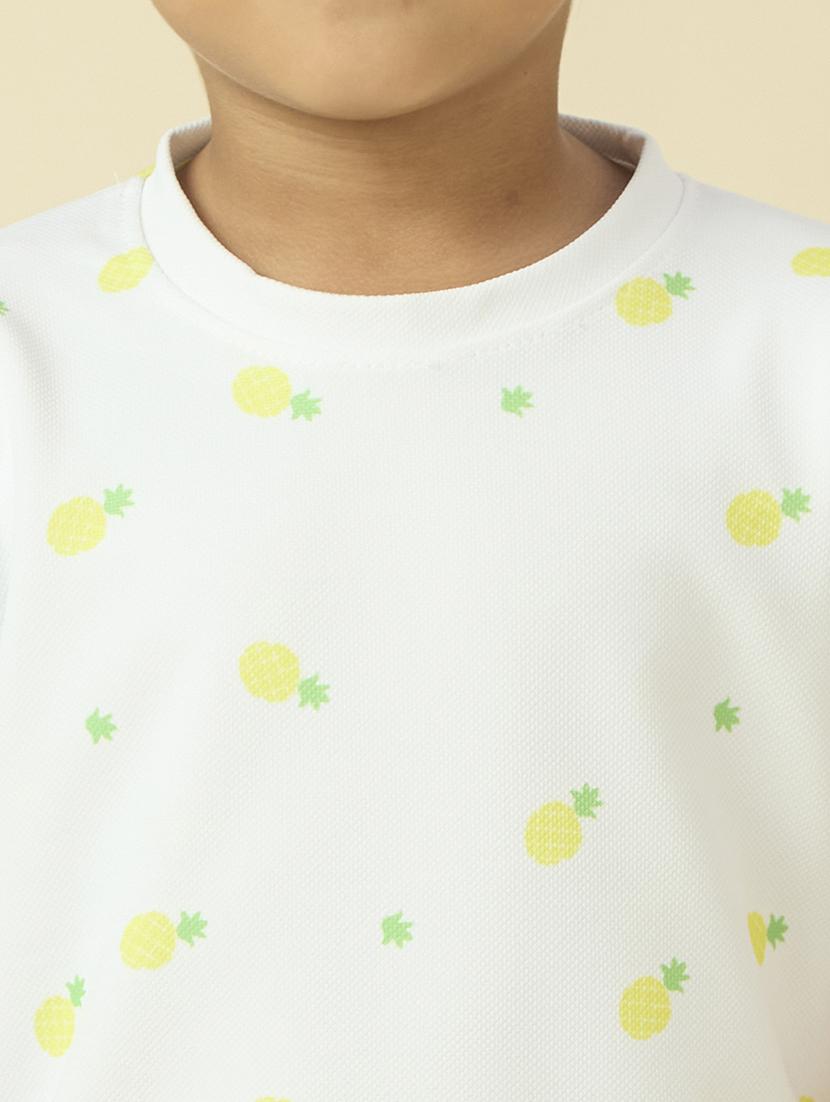 boys printed t-shirt and shorts co-ord set - 22065410 - Standard Image - 4