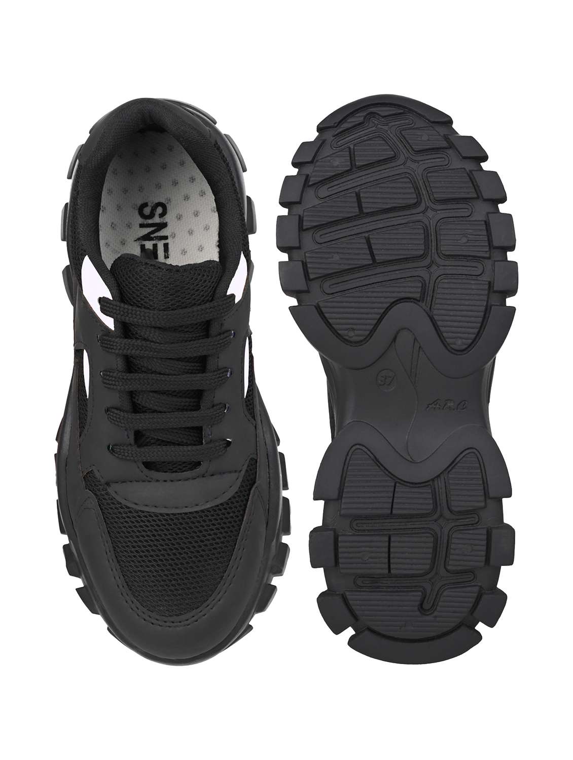 women black lace-up sports shoe - 22065469 - Standard Image - 4