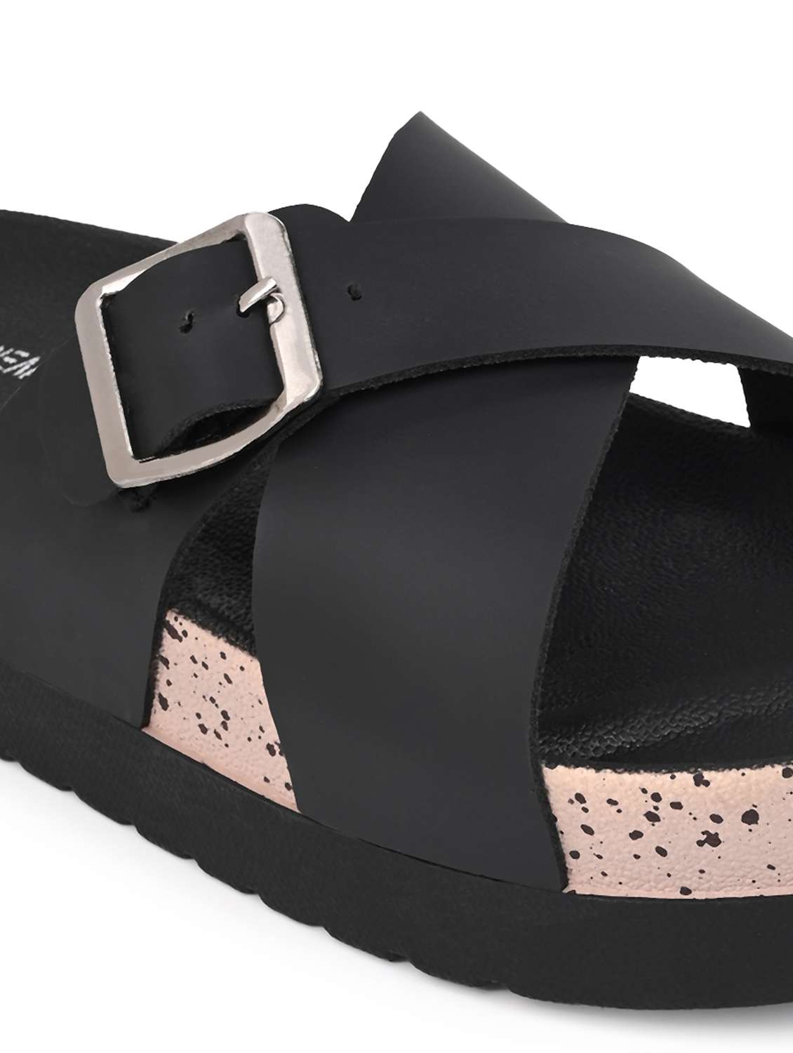 women solid black slip on flats - 22065475 - Standard Image - 4