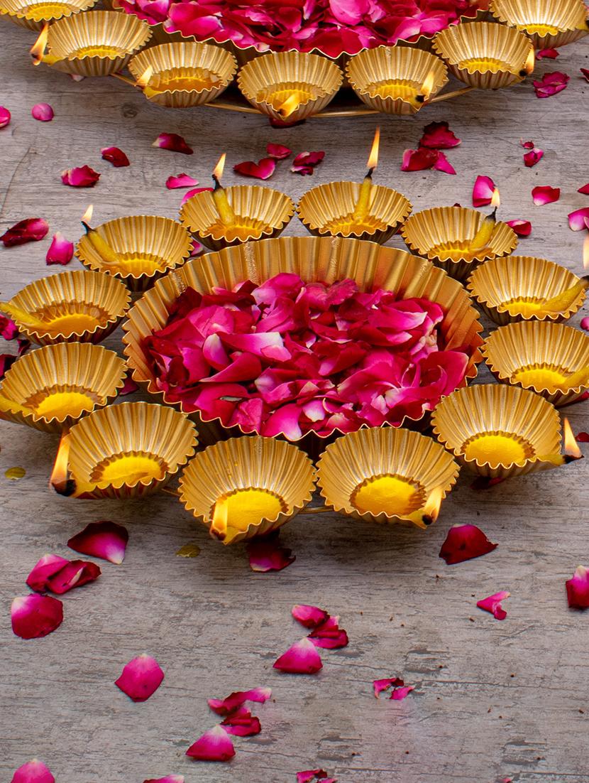 lotus shape decorative urli for home decor - 22065700 -  Zoom Image - 0