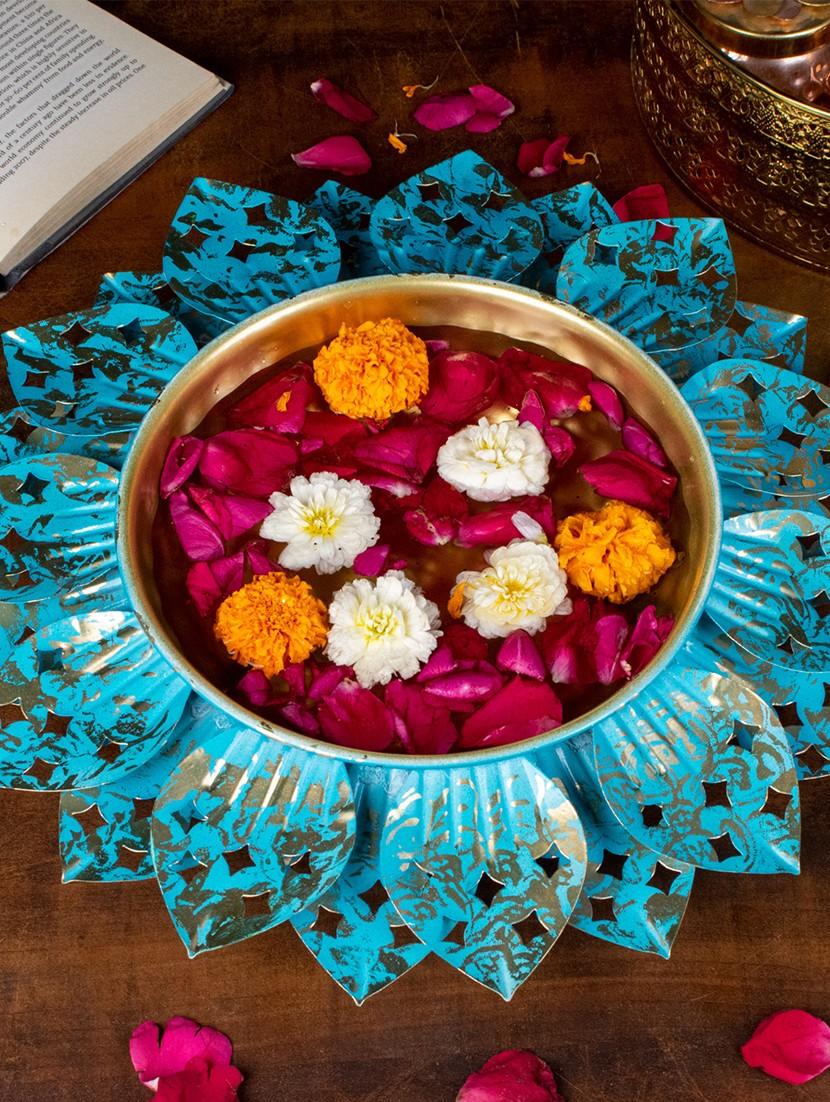 lotus shape decorative urli for home decor - 22065704 - Standard Image - 1