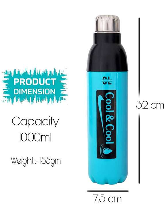 pack of 2 insulated plastic water bottle - 22065775 -  Standard Image - 1