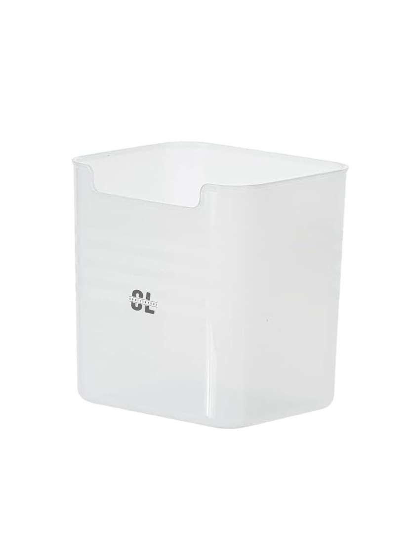 white plastic food storage container