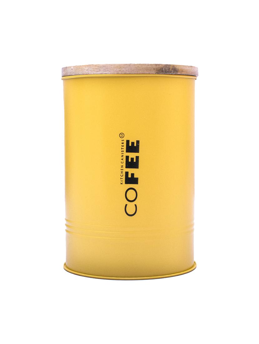 yellow tea & coffee container with lid - 22065813 - Standard Image - 1