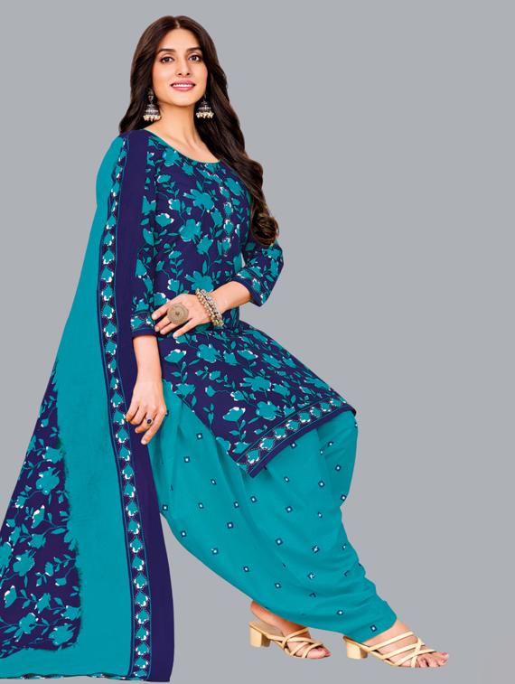 women floral printed unstitched salwar suit set - 22065890 - Standard Image - 1