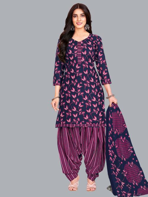 women printed unstitched salwar suit set - 22065920 - Standard Image - 0