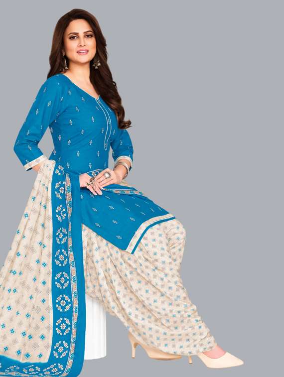 women printed unstitched salwar suit set - 22065921 - Standard Image - 1