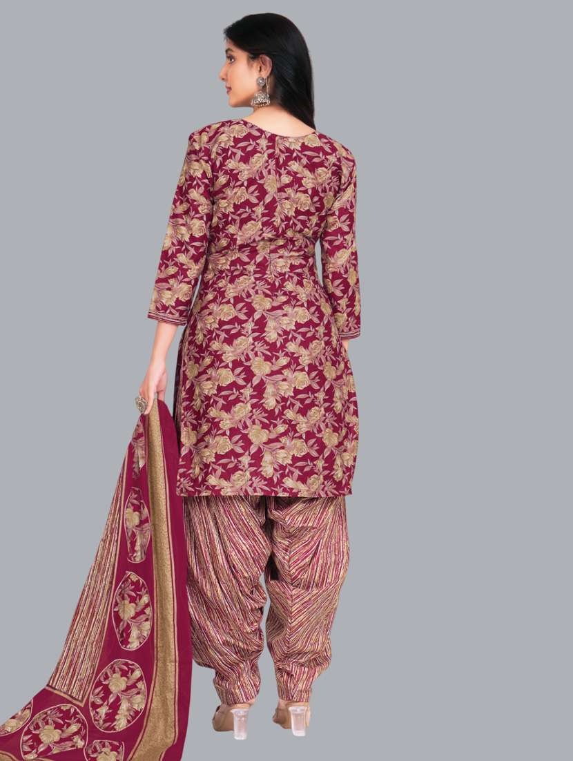 women floral printed unstitched salwar suit set - 22065927 -  Standard Image - 1