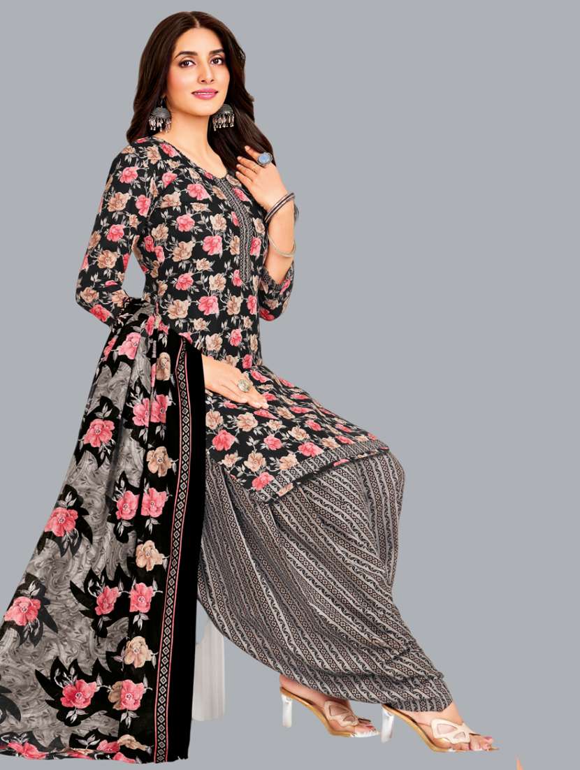 women floral printed unstitched salwar suit set - 22065928 - Standard Image - 1