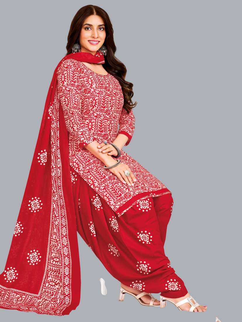 women printed unstitched salwar suit set - 22065929 - Standard Image - 1