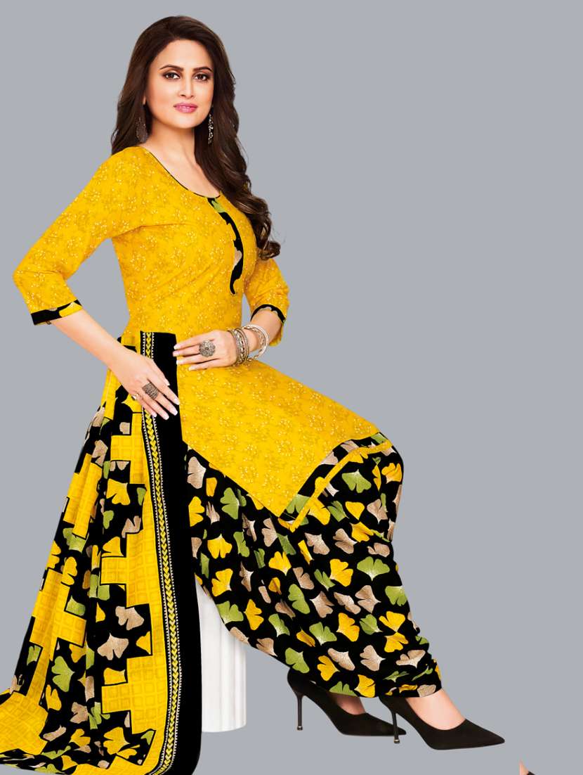 women printed unstitched salwar suit set - 22065931 - Standard Image - 1