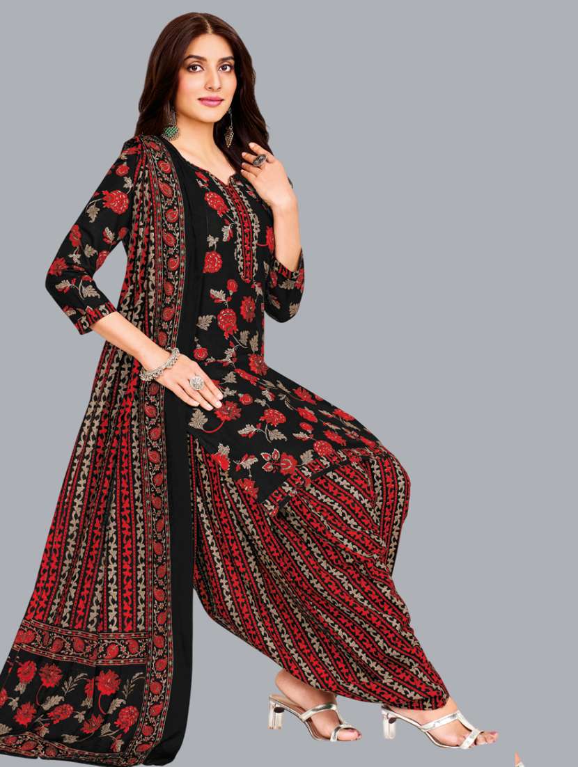 women floral printed unstitched salwar suit set - 22065932 - Standard Image - 1