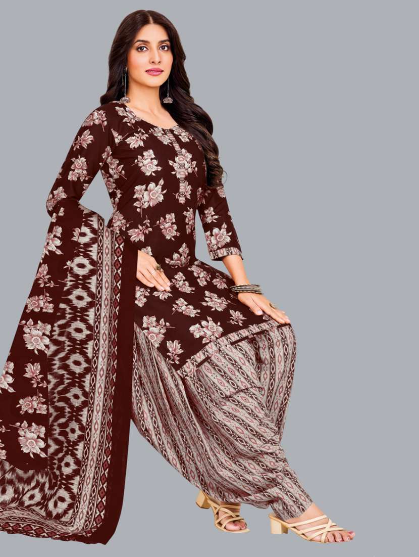 women floral printed unstitched salwar suit set - 22065934 - Standard Image - 1