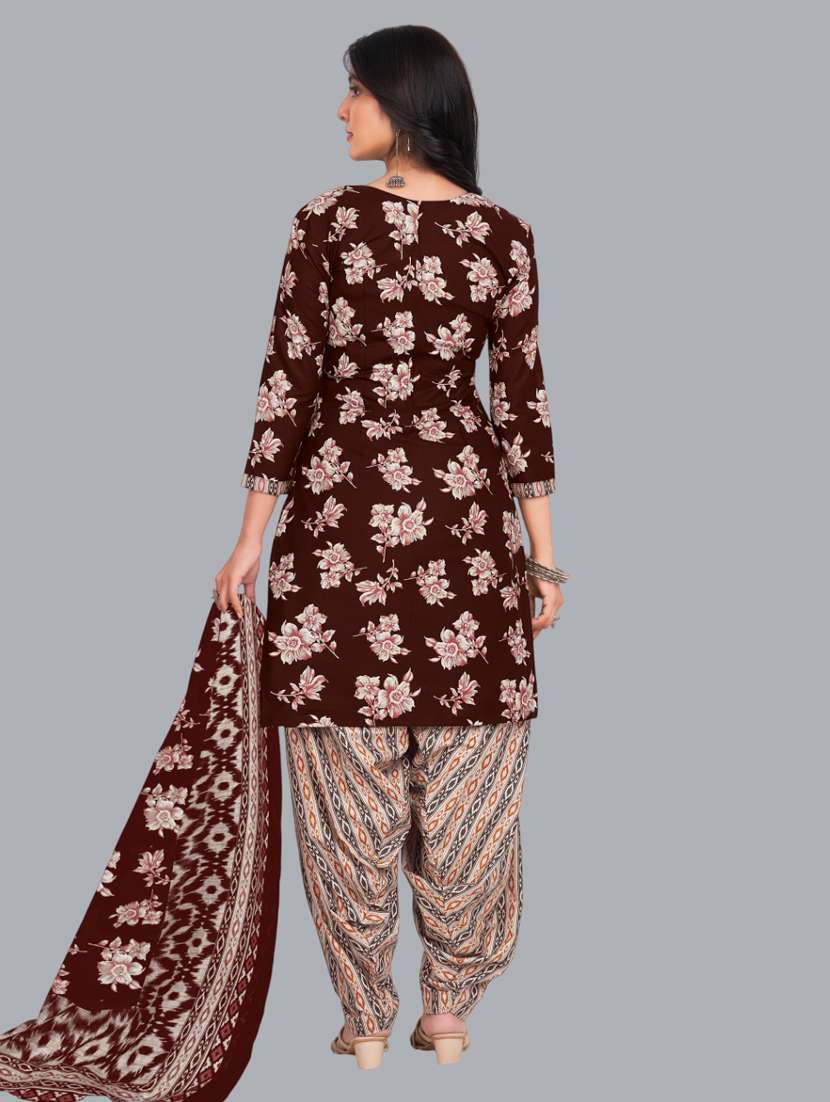 women floral printed unstitched salwar suit set - 22065934 - Standard Image - 4