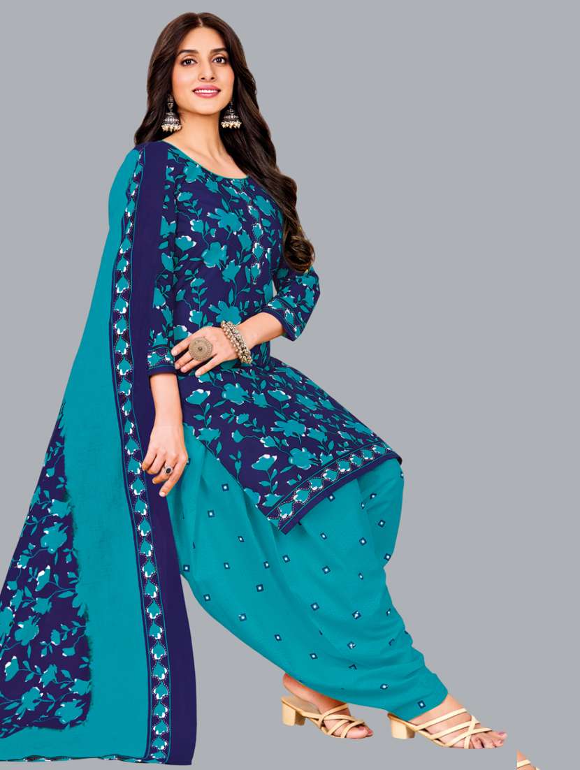 women floral printed unstitched salwar suit set - 22065935 - Standard Image - 1