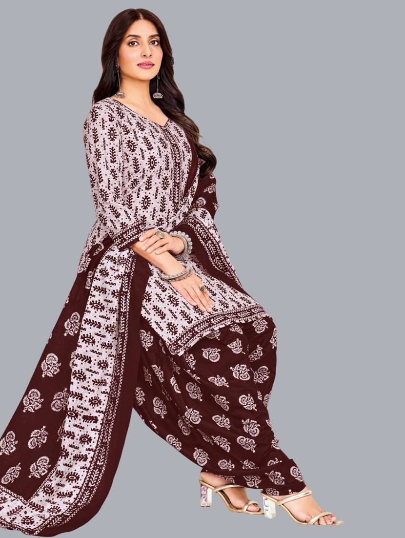 women printed unstitched salwar suit set - 22065936 -  Standard Image - 1