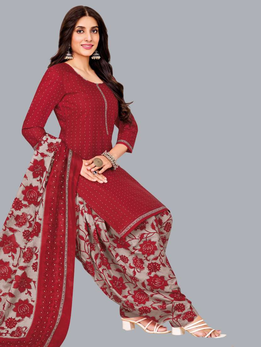 women printed unstitched salwar suit set - 22065941 -  Standard Image - 1