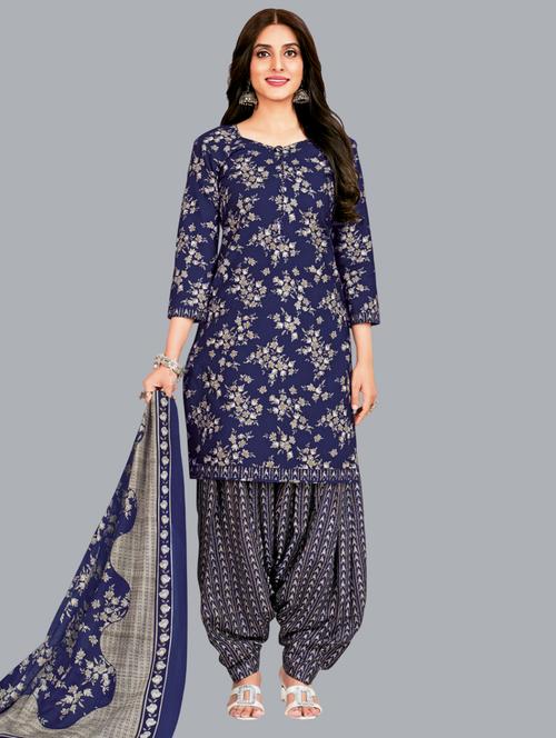 women floral printed unstitched salwar suit set - 22065943 -  Standard Image - 0