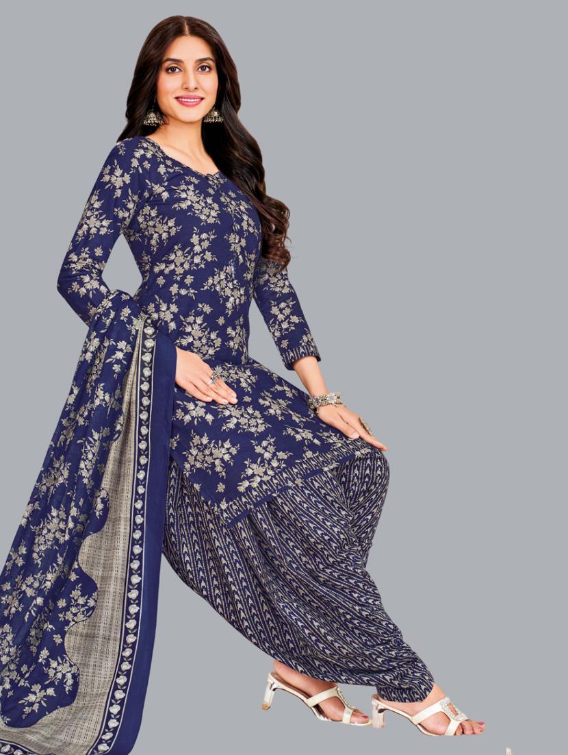 women floral printed unstitched salwar suit set - 22065943 - Standard Image - 1