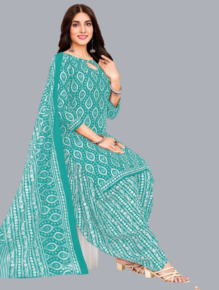 women printed unstitched salwar suit set - 22065948 -  Standard Image - 1