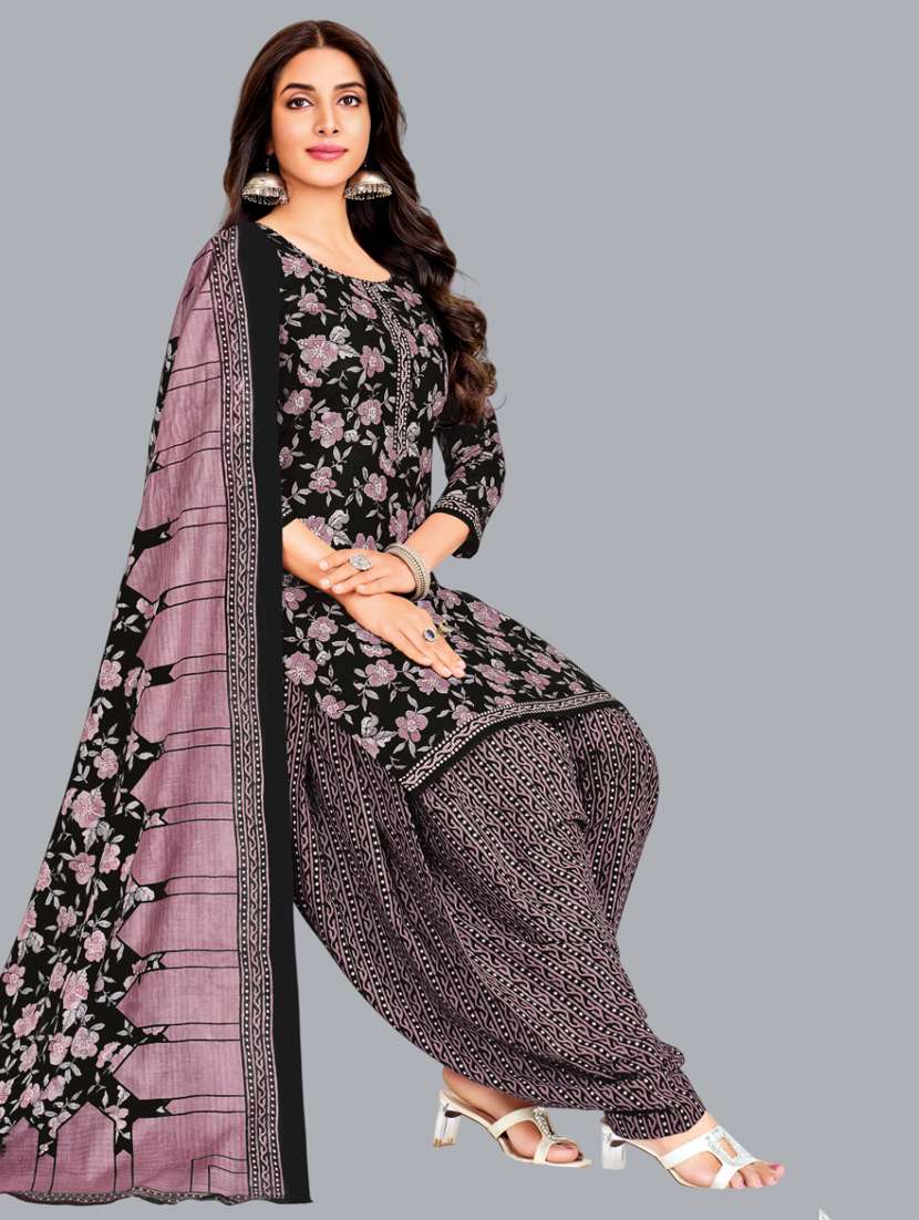 women floral printed unstitched salwar suit set - 22065949 -  Standard Image - 1