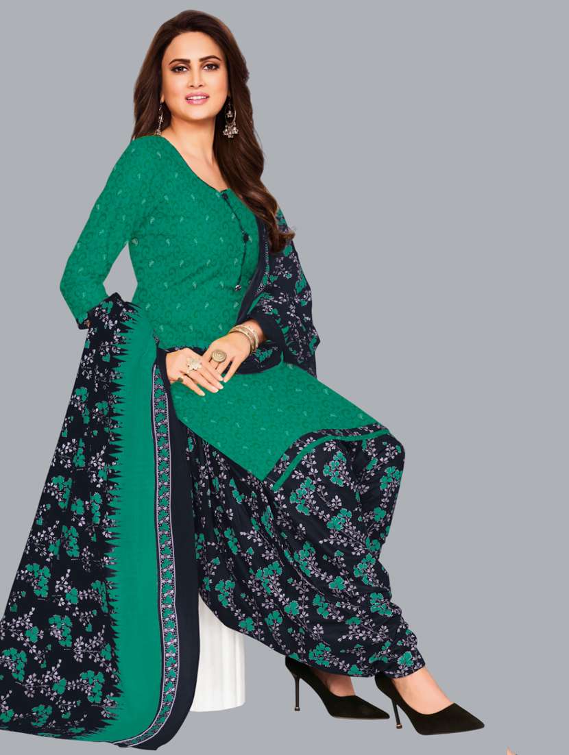 women printed unstitched salwar suit set - 22065950 -  Standard Image - 1