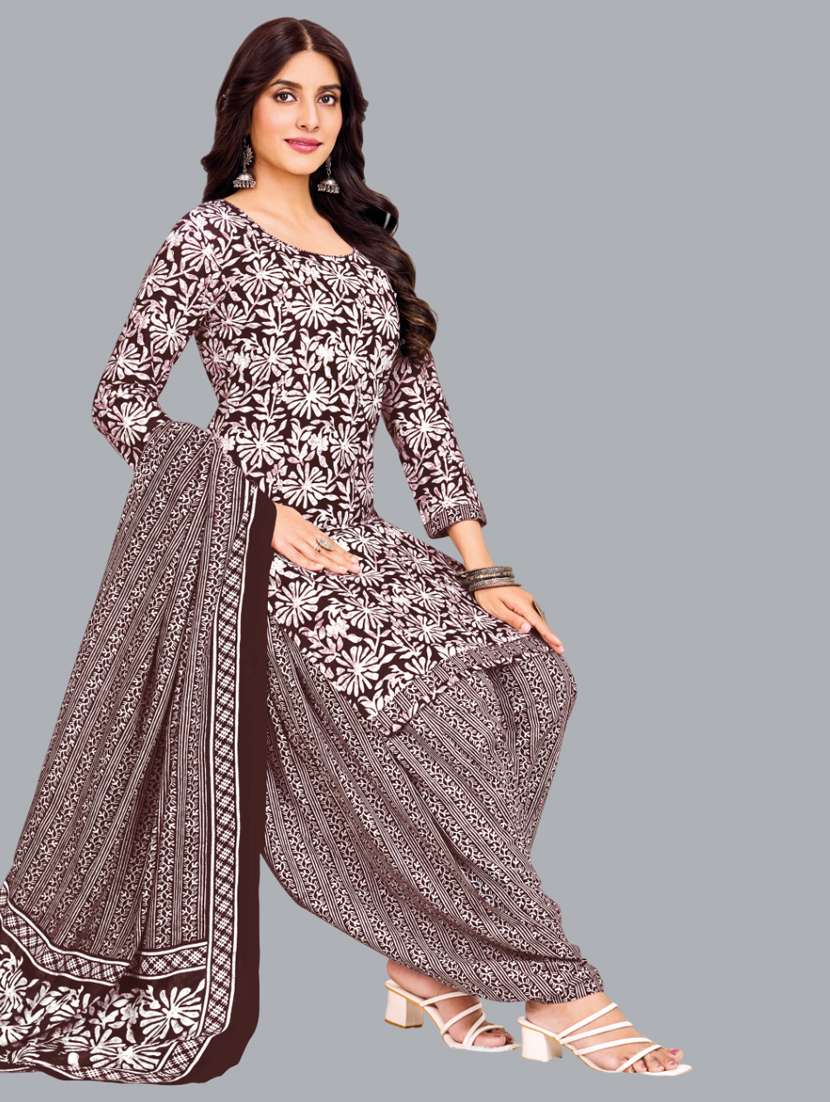 women floral printed unstitched salwar suit set - 22065951 -  Standard Image - 1