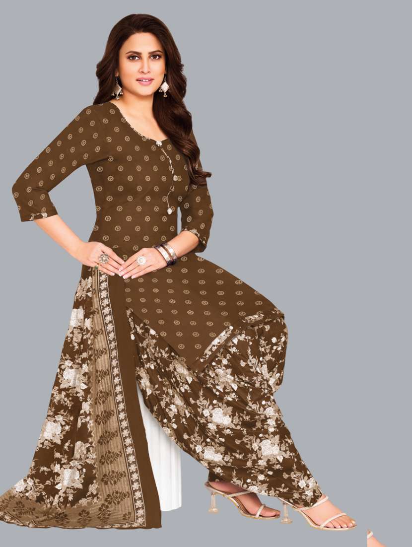 women printed unstitched salwar suit set - 22065952 -  Standard Image - 1