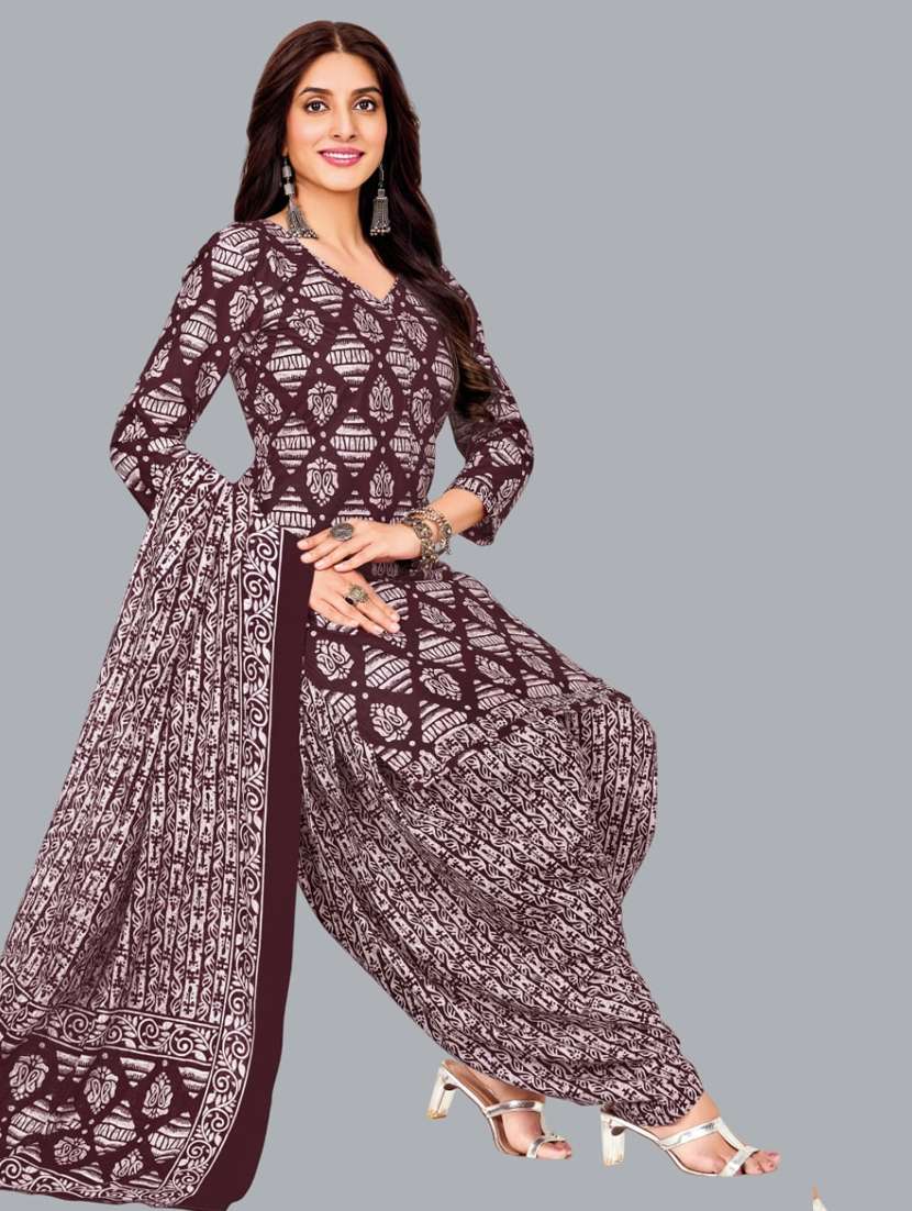 women printed unstitched salwar suit set - 22065956 -  Standard Image - 1