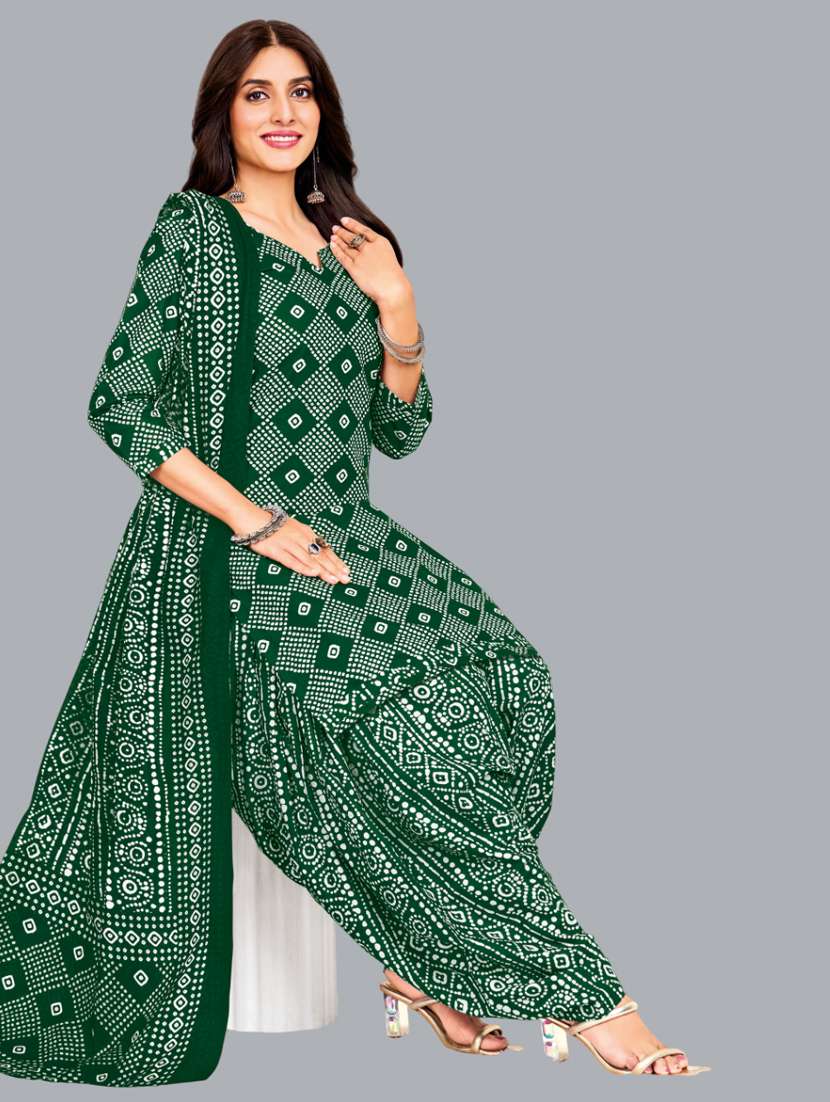 women printed unstitched salwar suit set - 22065958 -  Standard Image - 1